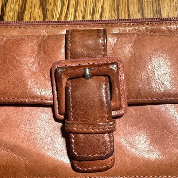 Brown Leather Women's Clutch - Picture 5 of 5